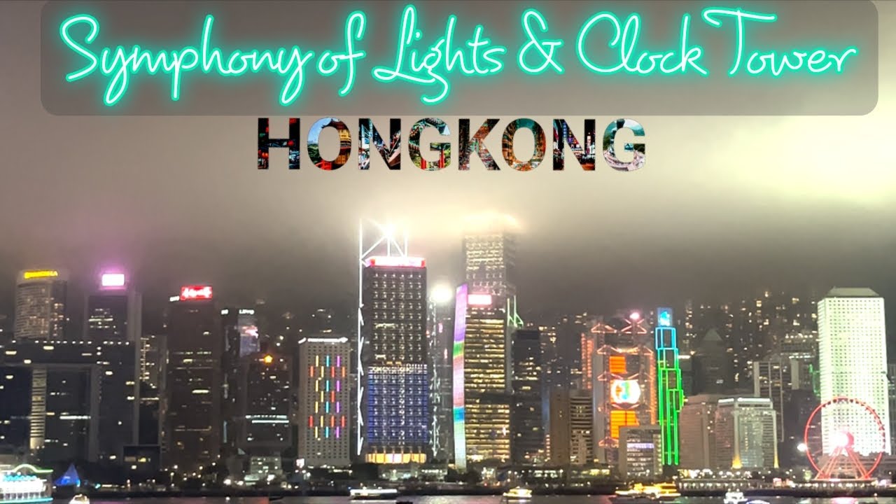Day 3 - Clock Tower & Symphony of Lights Show #hongkong #marathi #iphone13 #djigimbal
