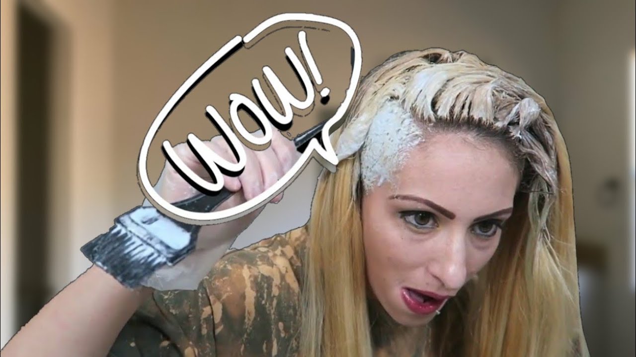 Bleaching Using 40 VOL. | Long Dark Roots