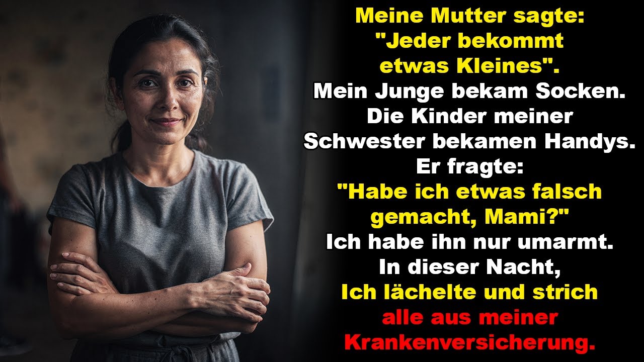 Meine Mutter sagte: „Jeder bekommt etwas Kleines.“ Mein Junge bekam Socken.