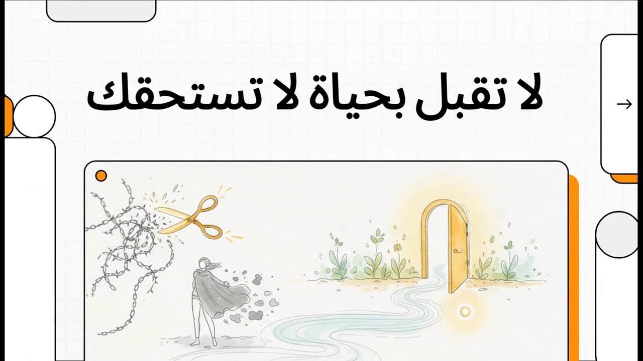 لا تقبل بحياة لا تستحقك