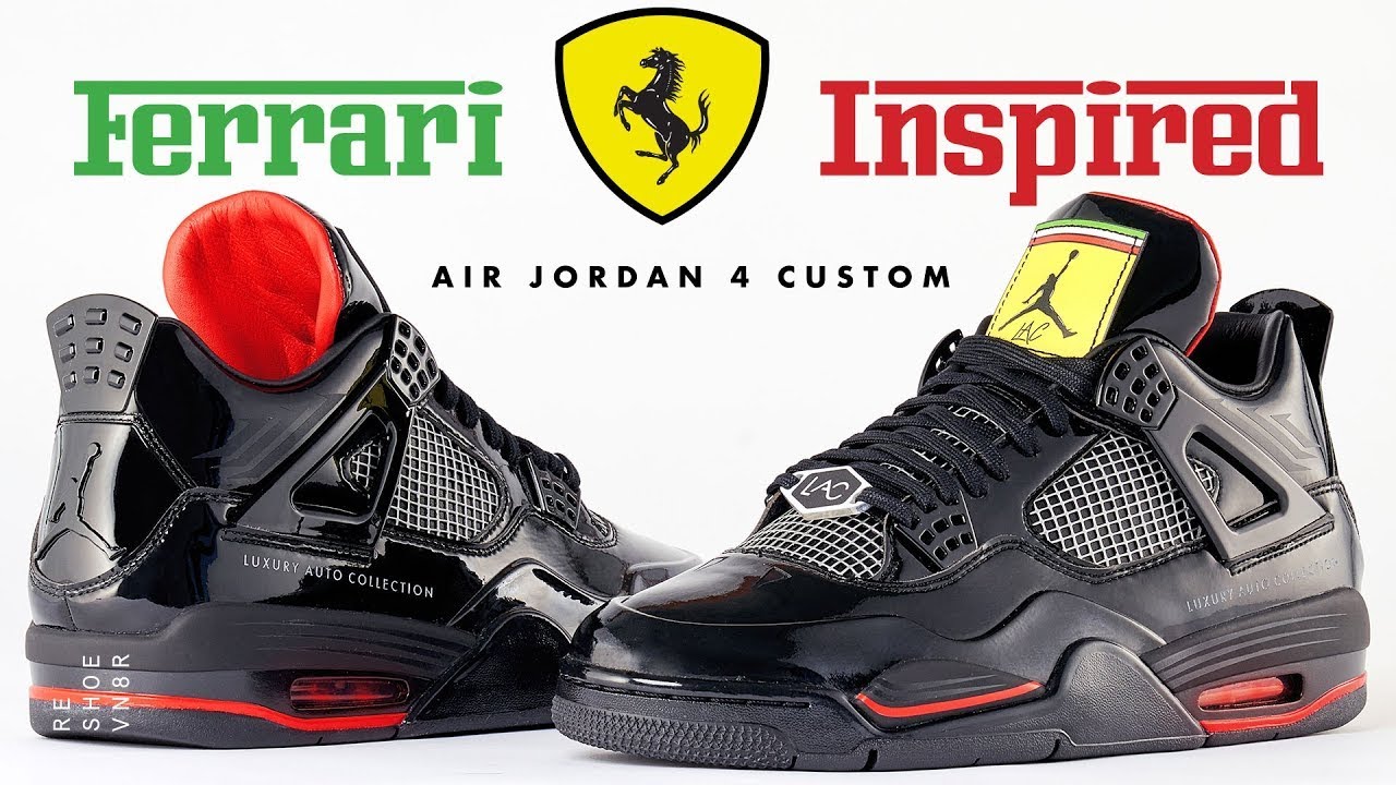 Air Jordan 4 Ferrari Custom