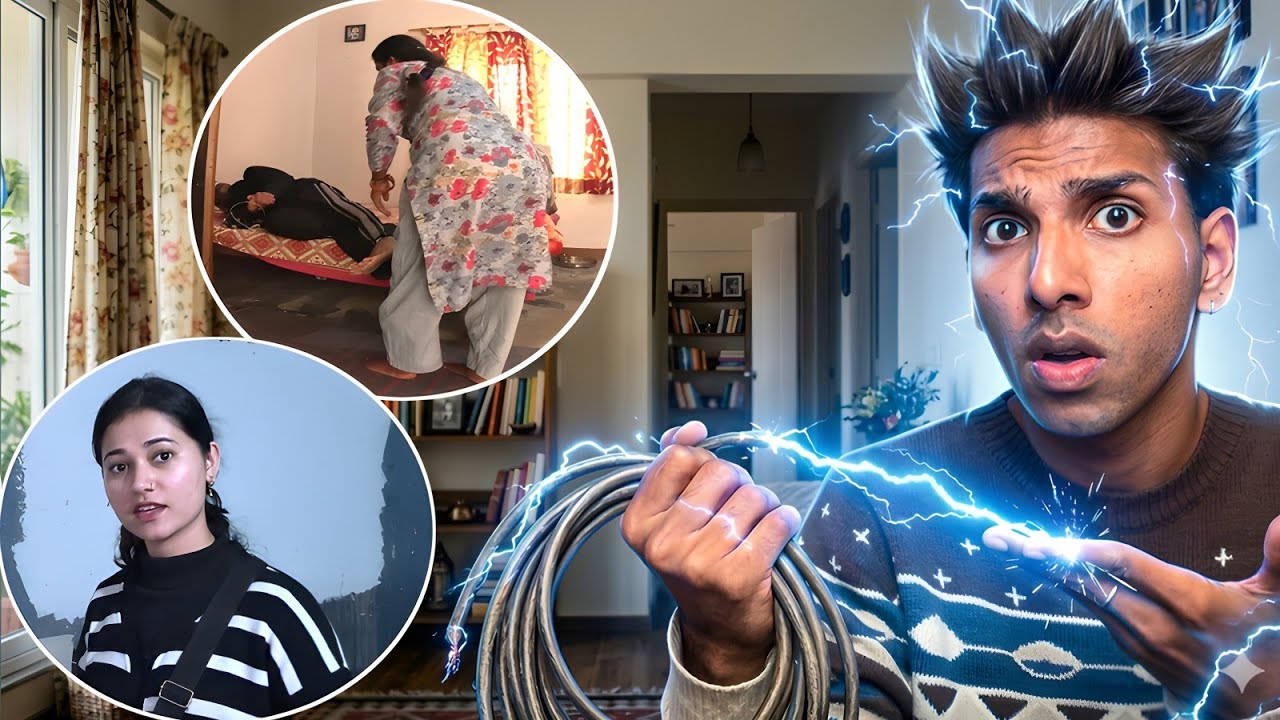 CURRENT shock Prank On mY mom 😨bal bal bach gya 