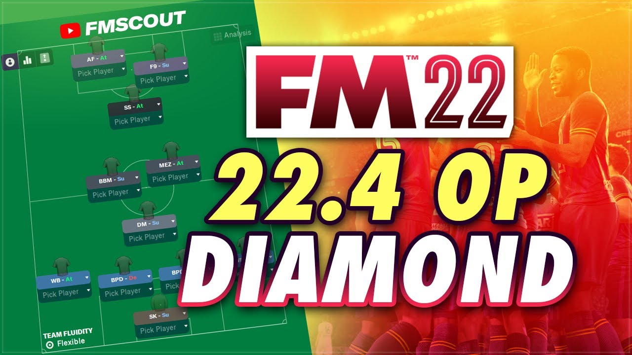 Best 22.4 Diamond Tactic Scoring OVER 3 GOALS Per Game 💎 Knap FM22 Tactics