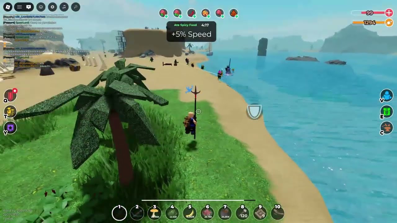 Killing SS in Roblox the survival game!
