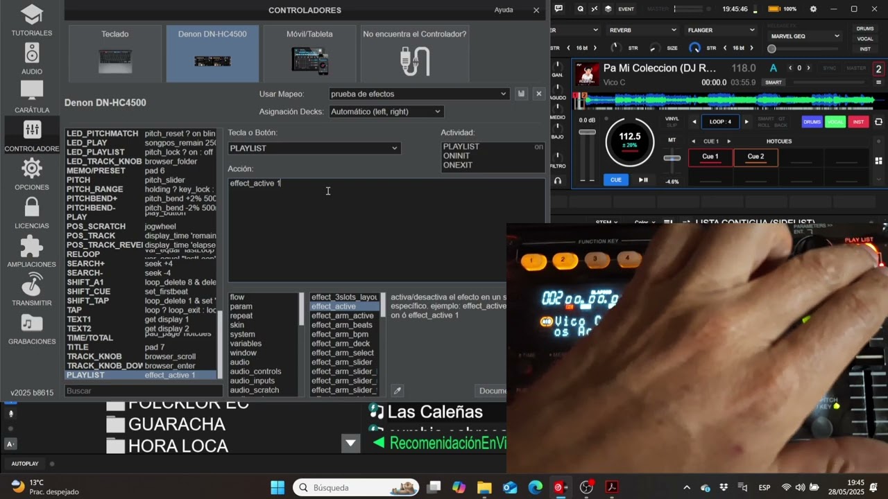 VIRTUAL DJ 2025 como sincronizan Los pitchs para hacer cambios de ritmo