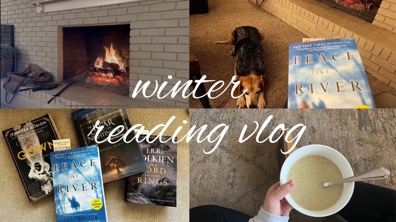 Reading Vlog 📖 fireside reads 🔥 cozy meals & ❄️ 💙chilly days
