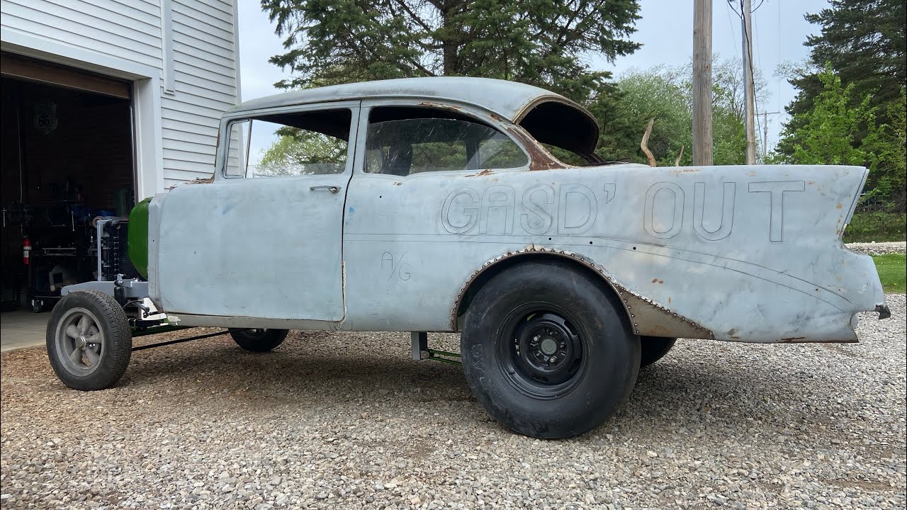 Loud N Ugly Garage - Radius Cutting 56 Chevy Gasser Wheel Wells EP65