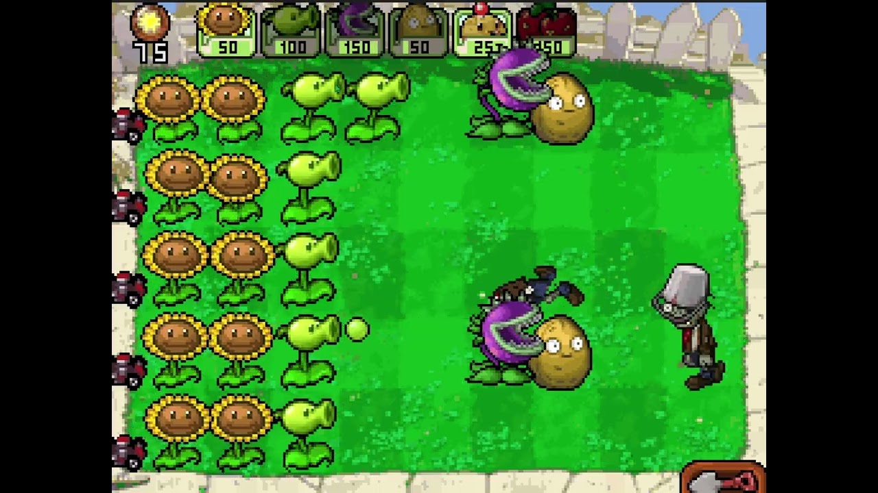 Plants VS Zombies (Уровни 1-8)