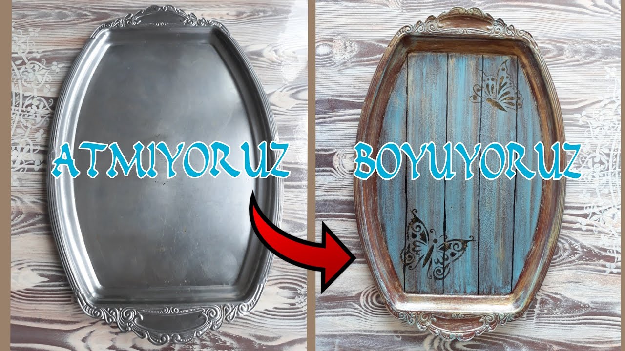 Metal Tepsi Boyama | Atmıyoruz Boyuyoruz |Kendinyap |Diy