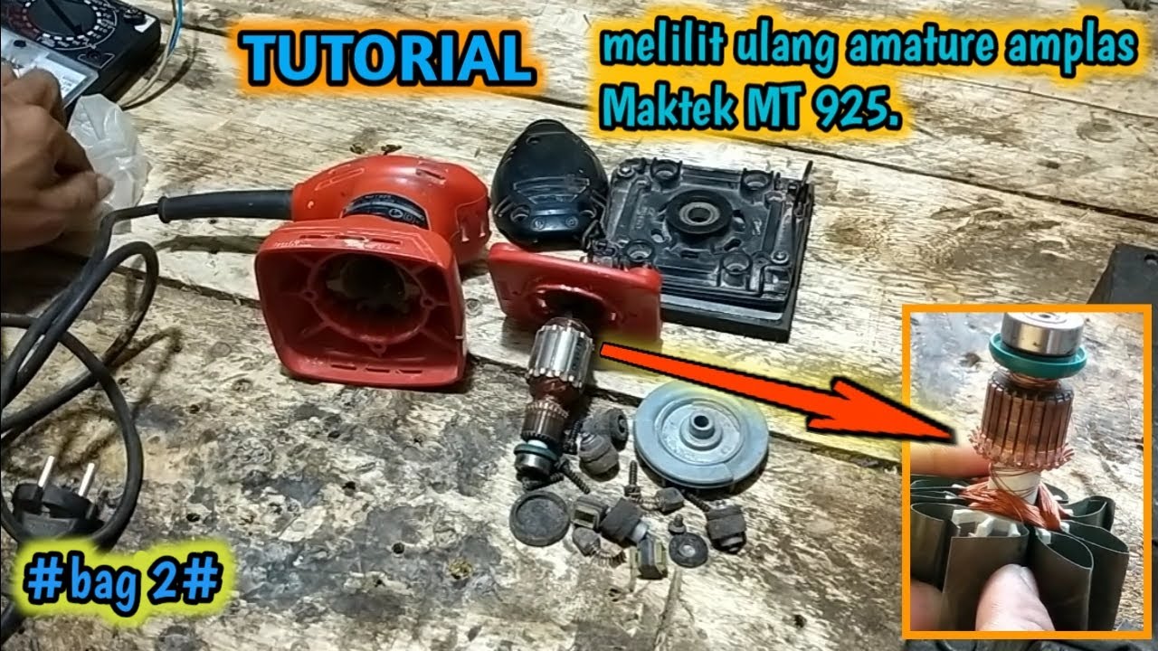CARA BONGKAR PASANG/TESTIMONI mesin amplas Maktek MT 925. bagian ke 2.