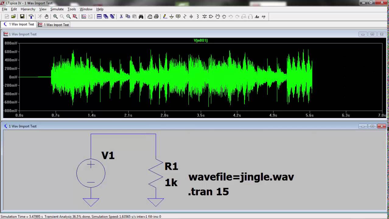 LTspice: Voltage Sources (Importing and Exporting WAV Files)