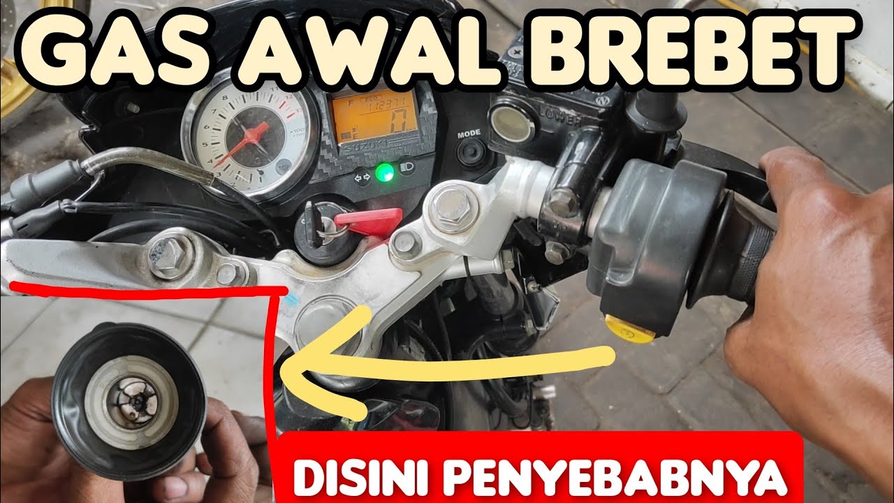 Satria f150 brebet saat gas awal, kaya skep tidak mau naik..
