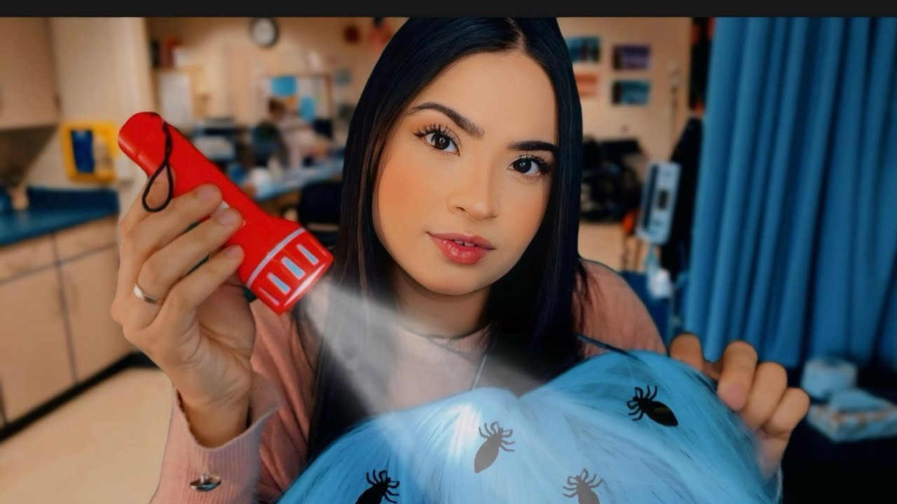 ASMR:ENFERMEIRA VERIFICANDO SEUS PIOLHOS!