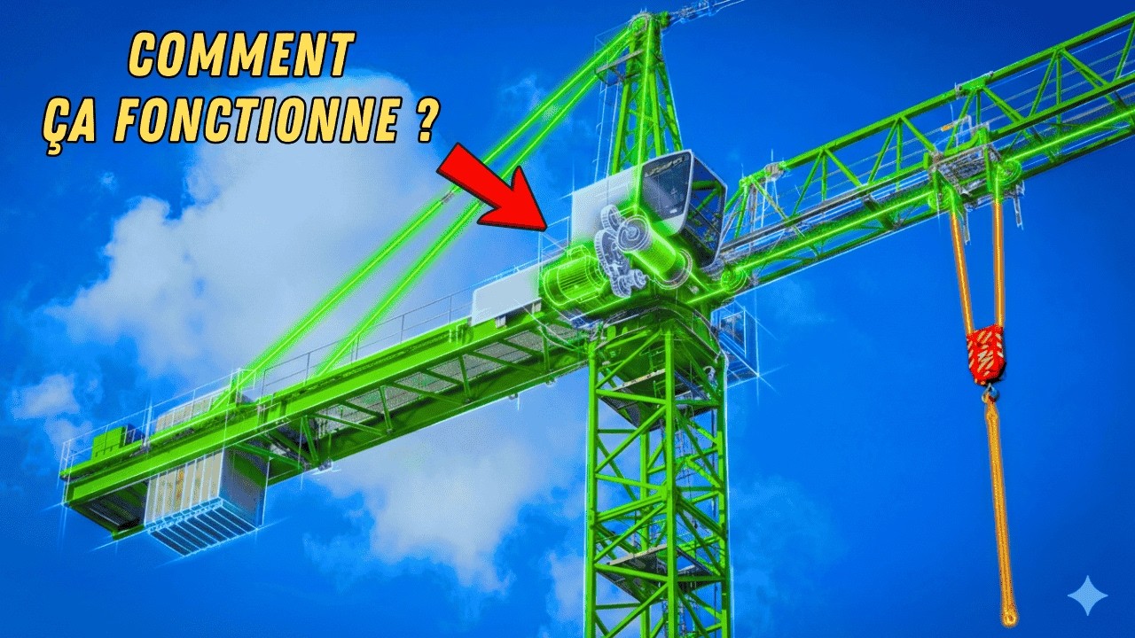 Pourquoi une grue à tour peut soulever 20 tonnes sans tomber