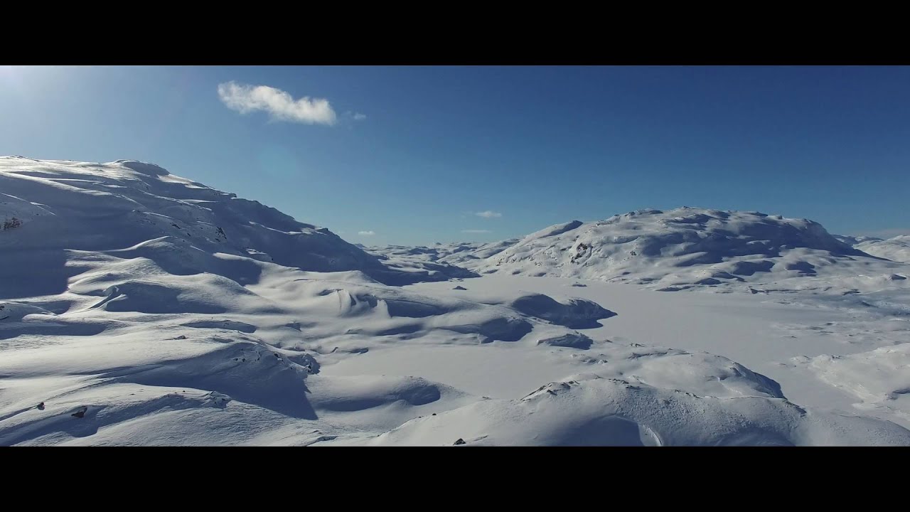 Drone - Winter and kiting in Hardanger, Norway