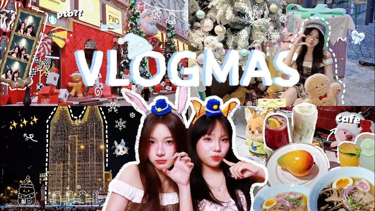 VLOGMAS 🎄•°☆` Theo chân tụi mình đi chơi xmas nha~ Mẫu ảnh ptb, đập quà, ngắm nhà thờ? ✨️ @phunwuyn