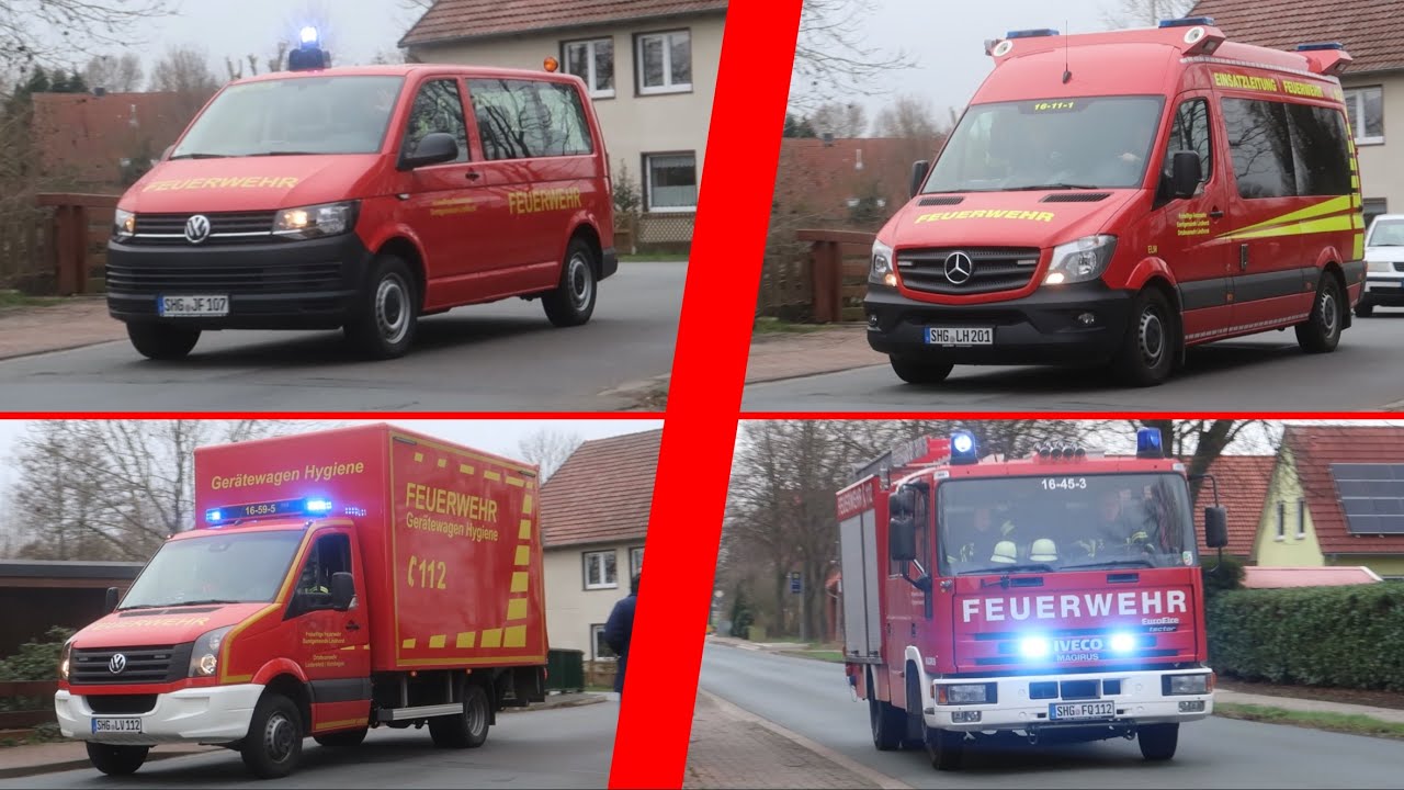 Fahrzeuge aus der FF SG Lindhorst! (Mit Grüßen + Presslufthorn)
