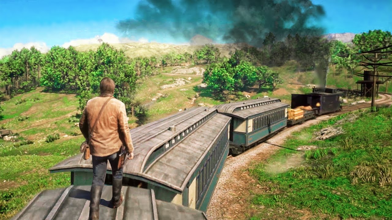 EXTREME TRAIN HEIST MISSION! (Red Dead Redemption 2)