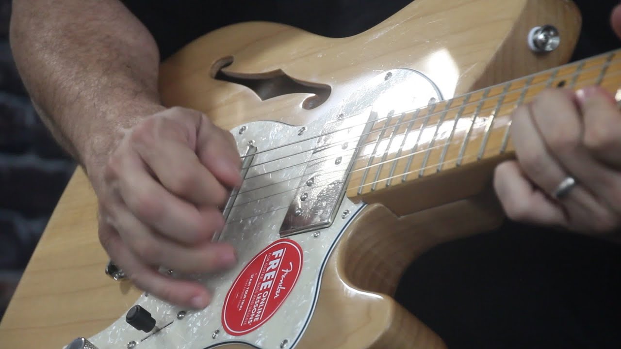 Демонстрация Squier Classic Vibe Thinline Telecaster