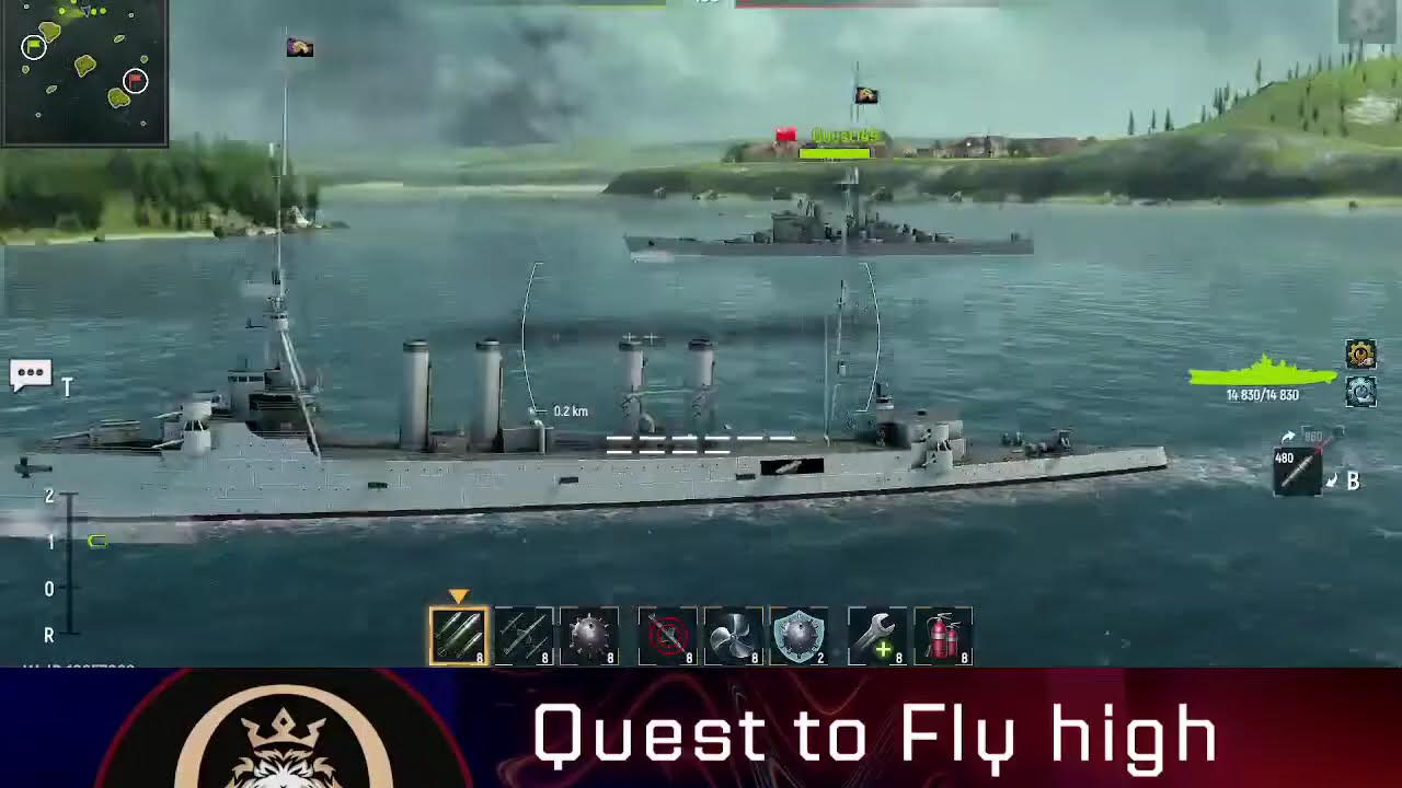 NAVY WAR BATTLESHIP QUEST to fly high 