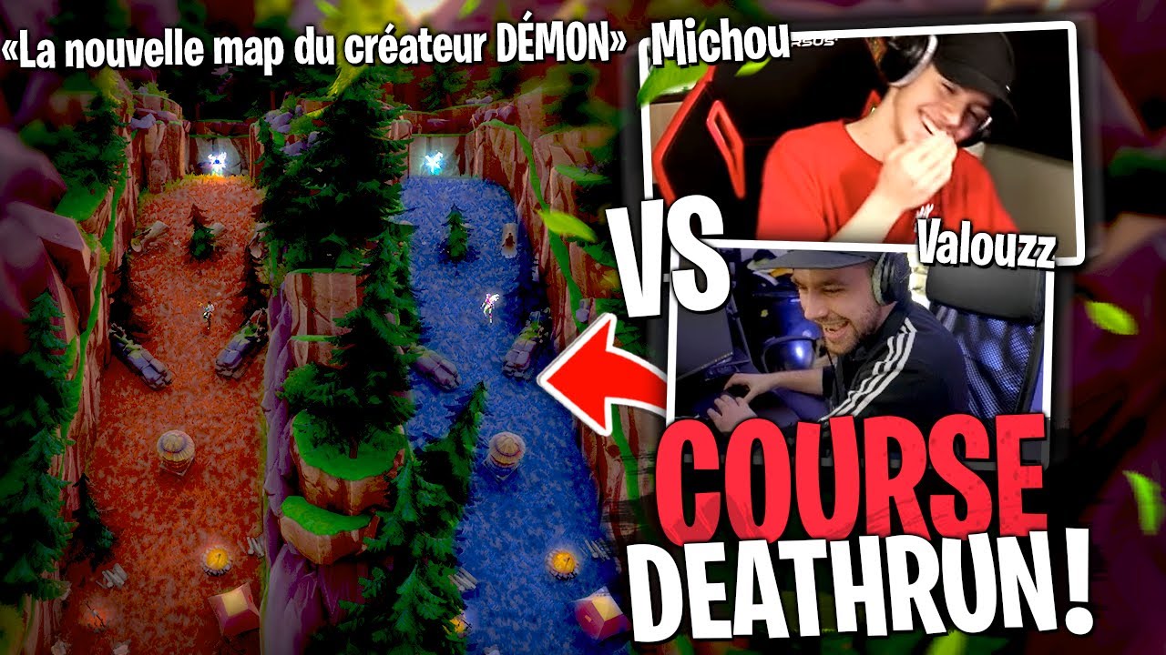 Michou me prank sur cette course Deathrun du mappeur Difficulté Démon sur Fortnite Créatif !