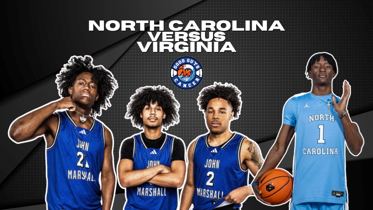 UNC commit vs Virginia's #1 Team 🏀 John Marshall (VA) vs Davidson Day (NC) @ Good Guys vs Cancer
