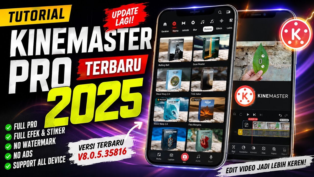 New Update!! kinemaster mod terbaru 2025 | Kinemaster editing | Tutorial motion tracking
