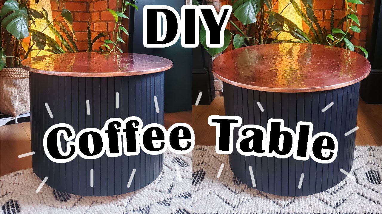 DIY Fluted Coffee Table | Ikea RÖDEBY Hack | Wood + Copper