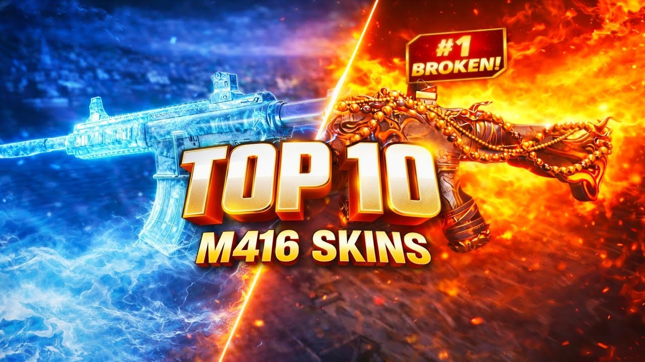 🔥 TOP 10 M416 Skins Ranked in BGMI (2026) | Is Glacier Still #1?