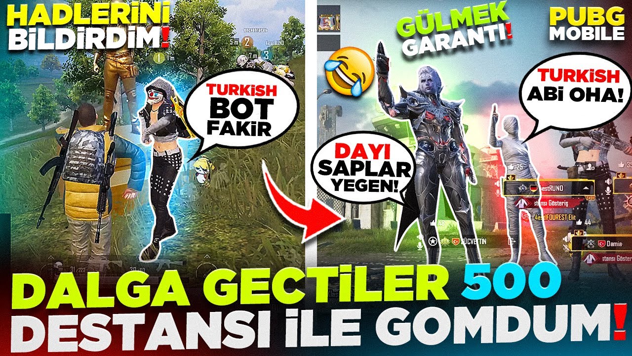 DALGA GEÇEN SURİYELİ GENÇLERİ 500 DESTANSI İLE GÖMDÜM 😎 | PUBG MOBILE
