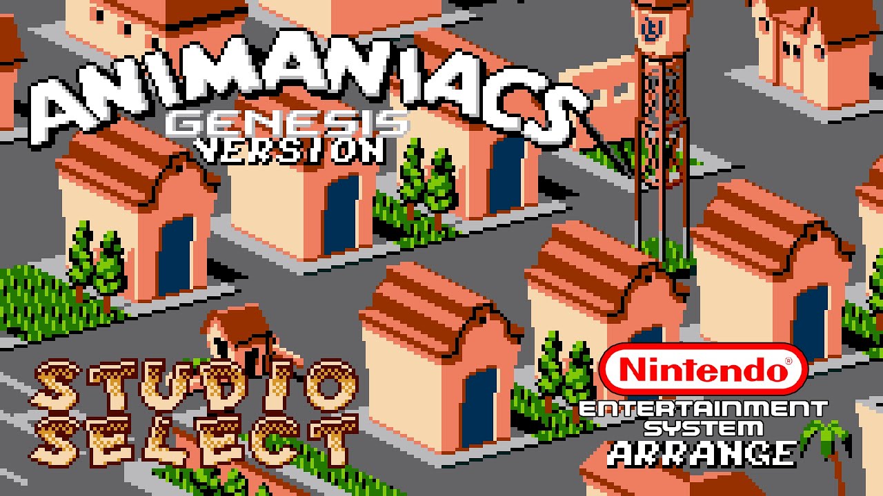 Animaniacs (Sega Genesis) - Studio Select - NES arrange
