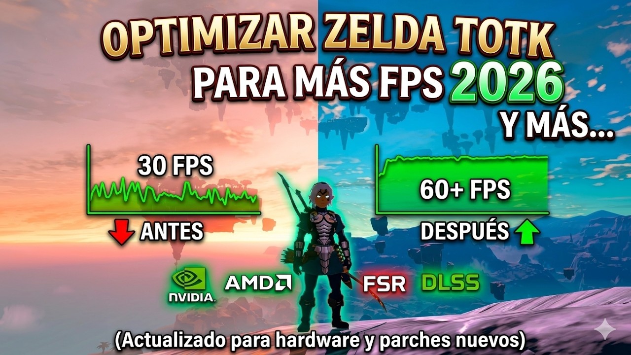 Cómo Optimizar Zelda Tears of the Kingdom para MÁS FPS (2026)