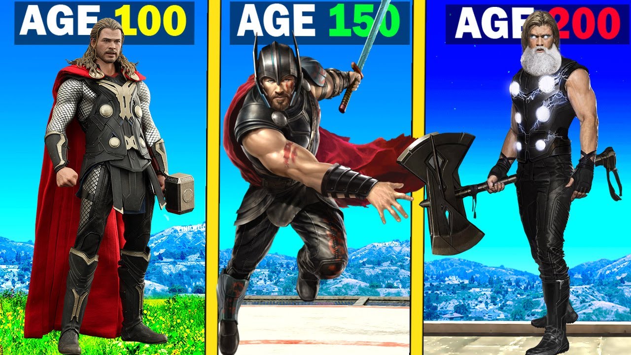 Surviving 200 Years As THOR In GTA 5! (PART-2)