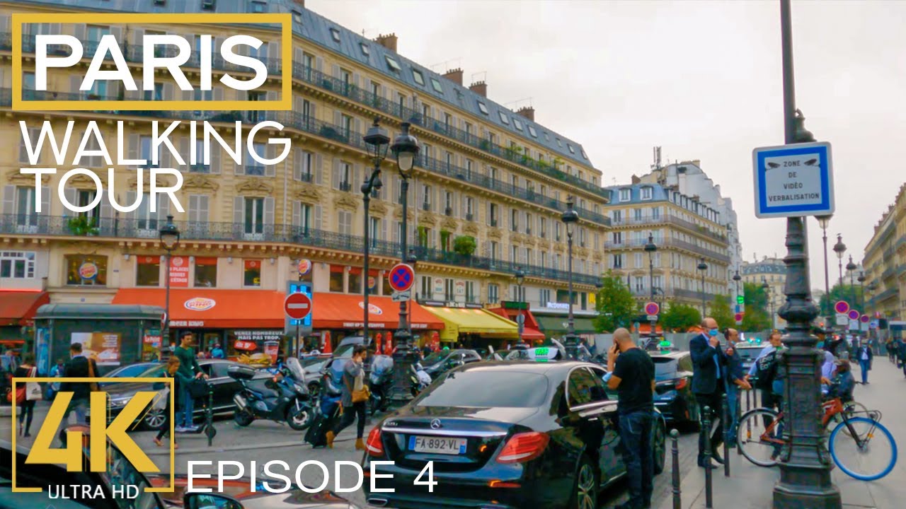 PARIS, France - 4K City Walking Tour - Episode #4 - Exploring European Cities