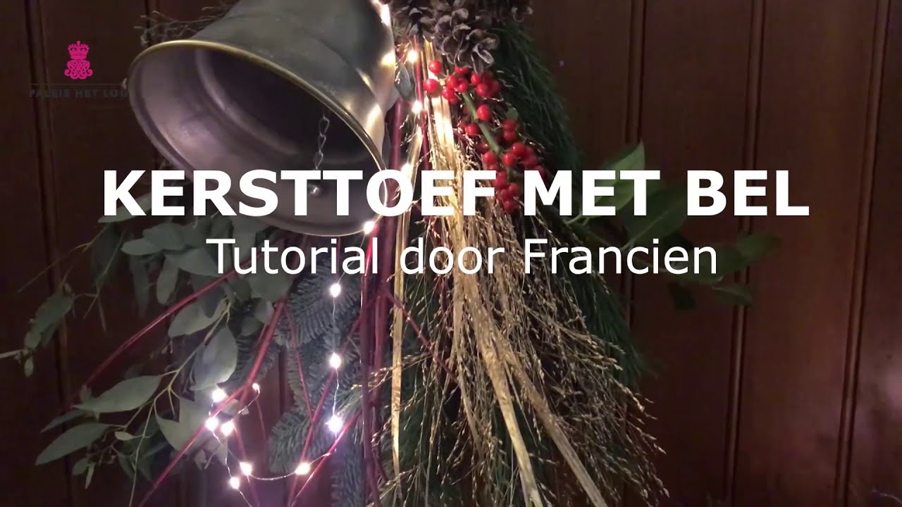 Kersttoef met bel - tutorial