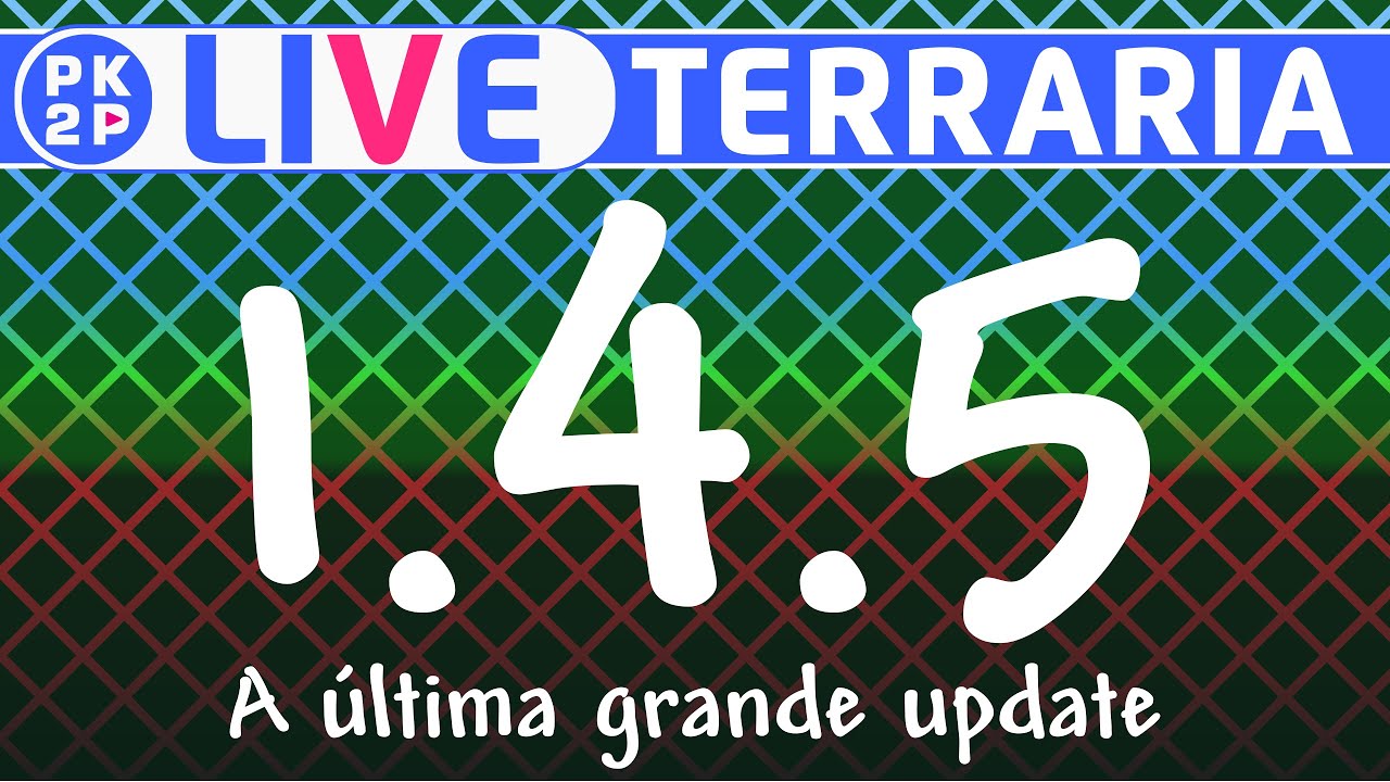 SAIU! TERRARIA 1.4.5 é REAL! • Seed Vampirica + Summoner • 10 Horas de live, bora!