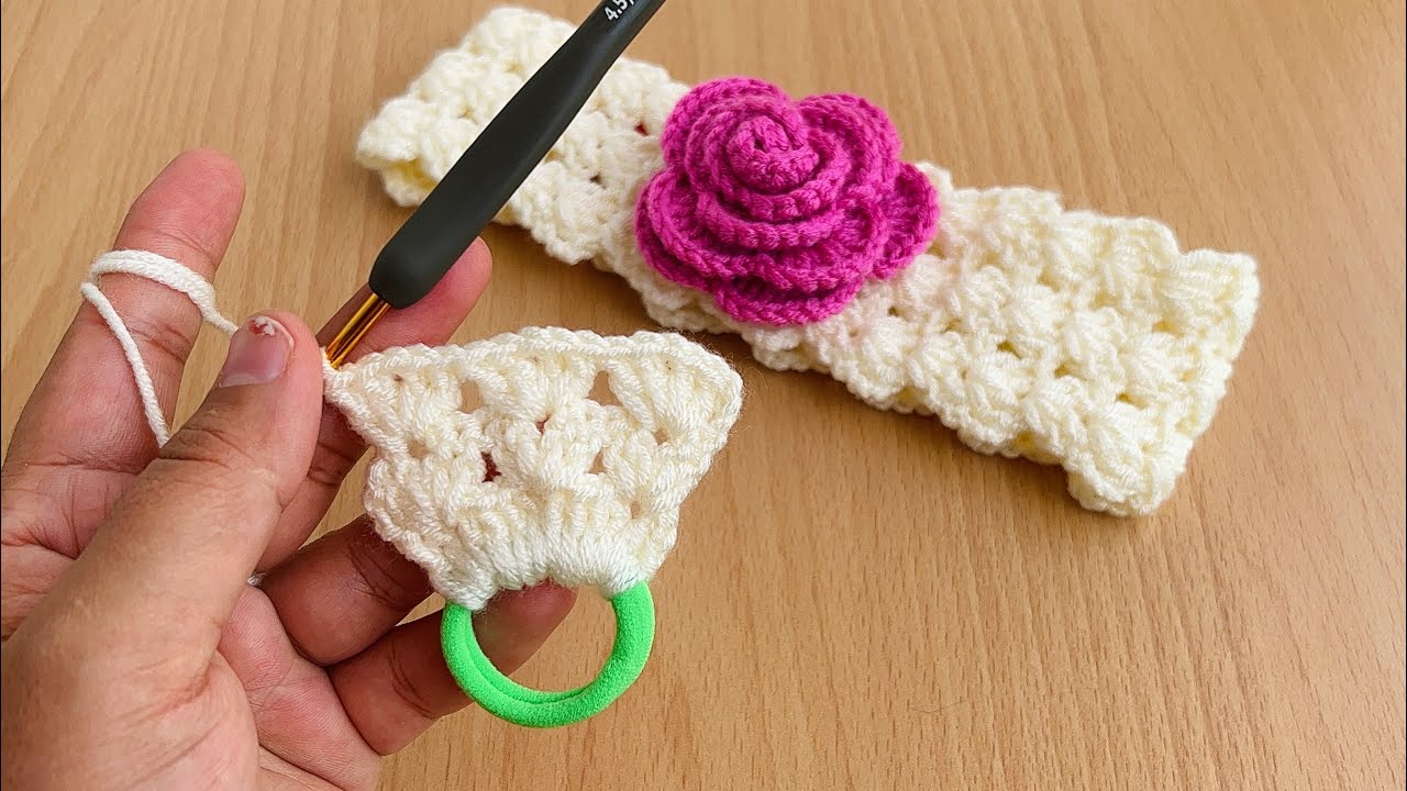 crochet bandana/headband crochet/crochet hair accessories/crochet hair 