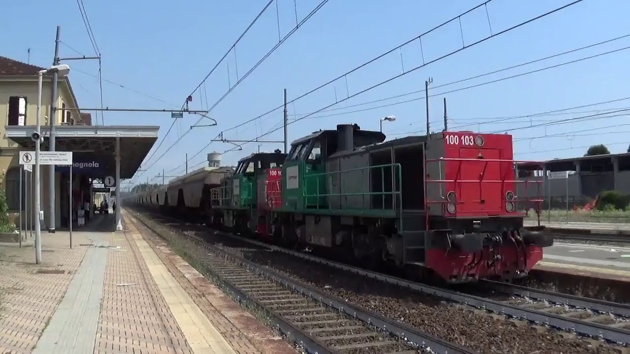Pomeriggio fra i treni alla stazione di Carmagnola