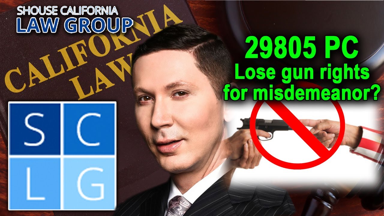 Penal Code 29805 PC &ndash; Illegal Gun Possession After Certain Misdemeanor Convictions in California