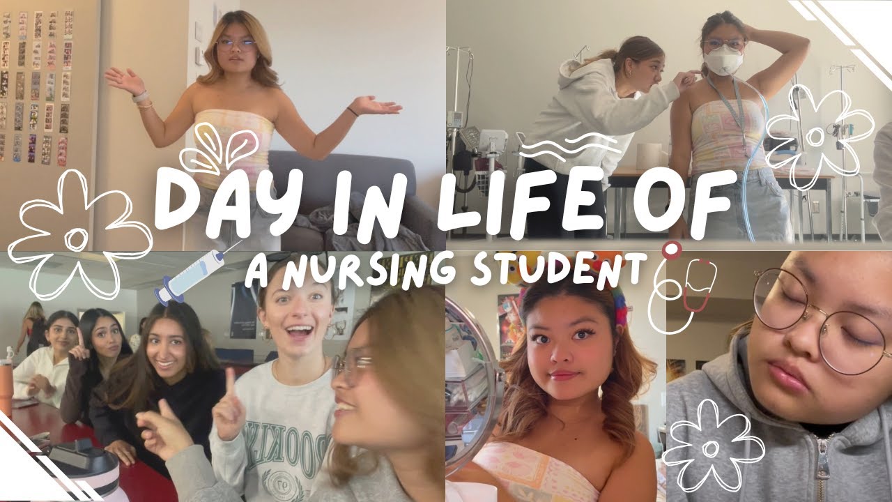 Day in Life of a Nursing Student | class, assignments, fit testing & more !!