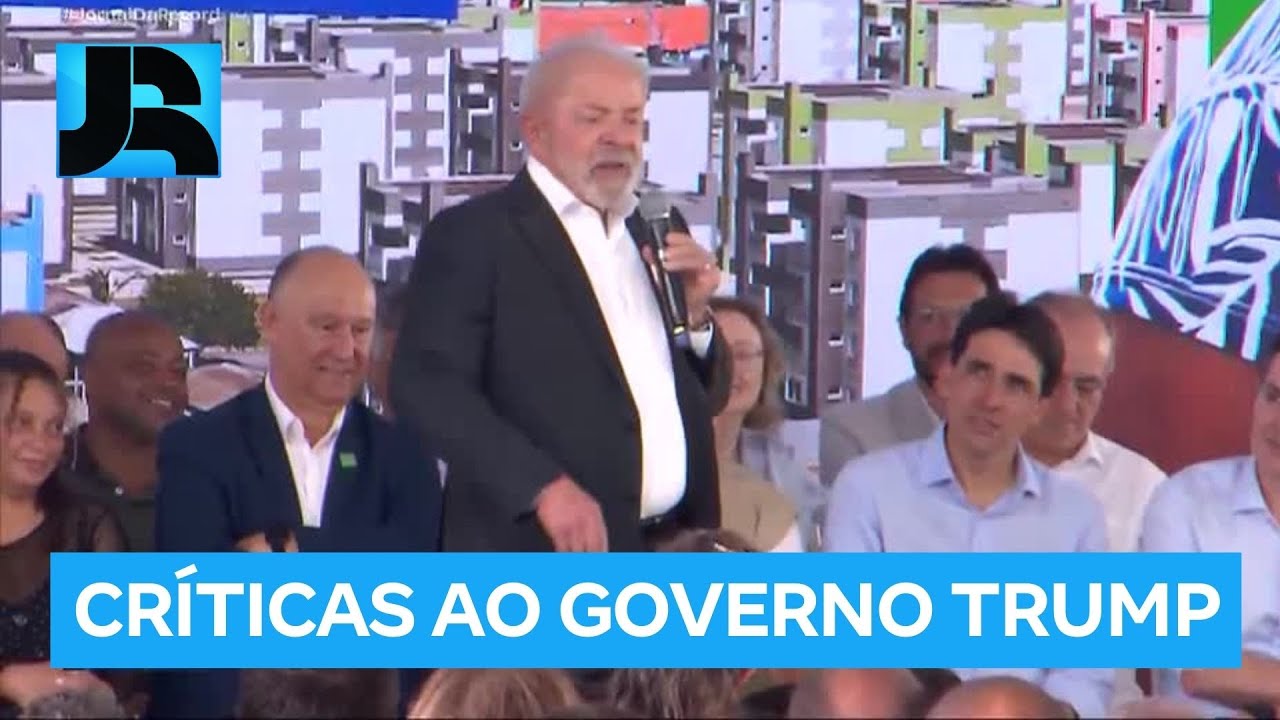 Lula diz que Trump quer governar o mundo pela internet