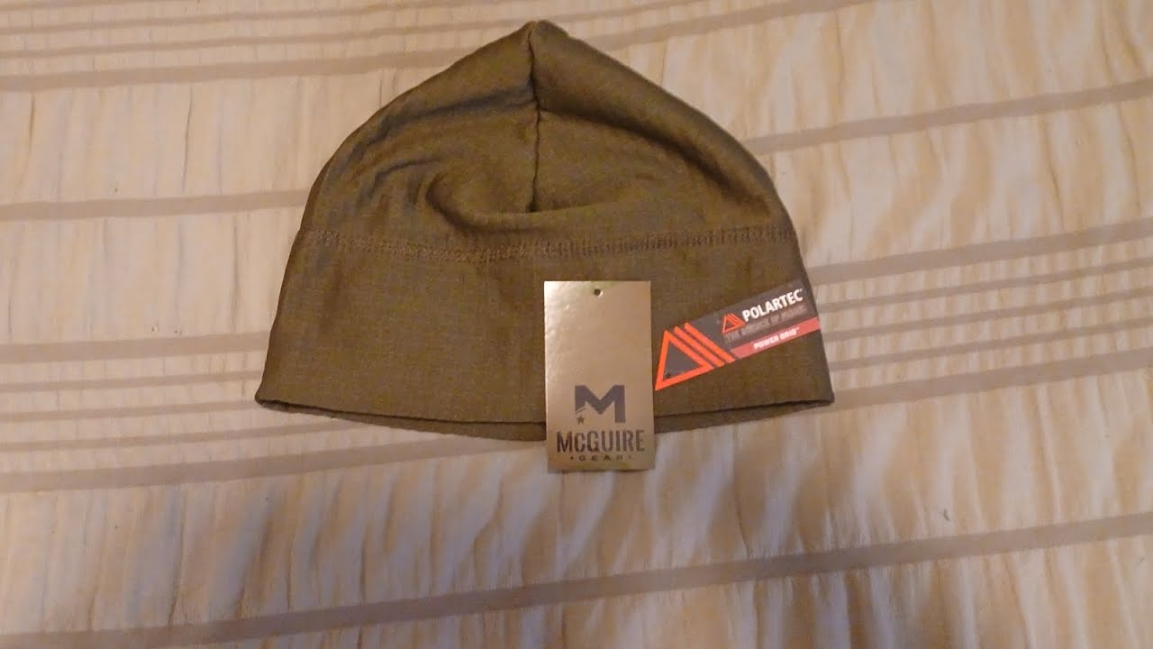McGuire Gear Polartec Grid Fleece Beanie Olive Video Review