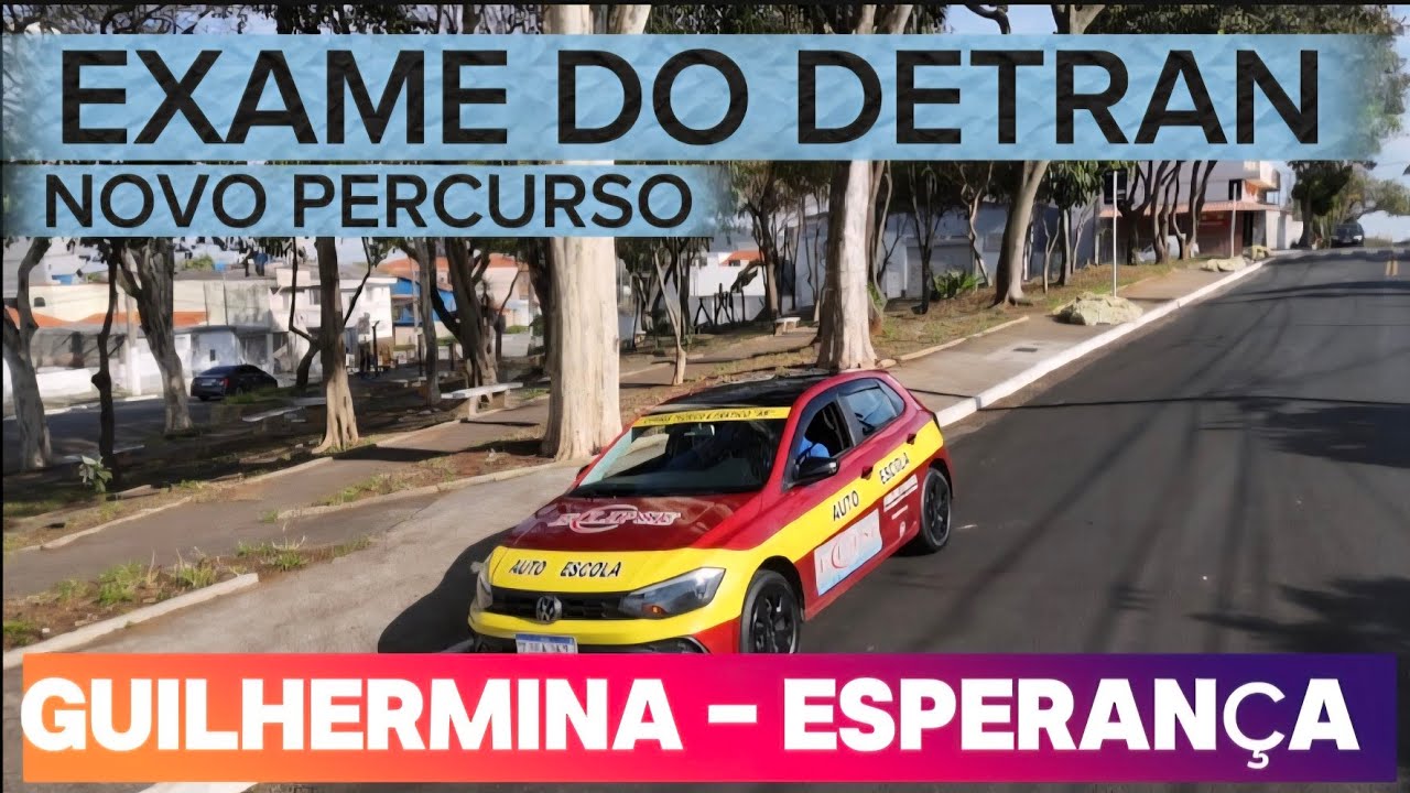 NOVO EXAME  DO DETRAN. GUILHERMINA - ESPERANÇA. #buenodrone #detransp #prova #cnh  #percurso 