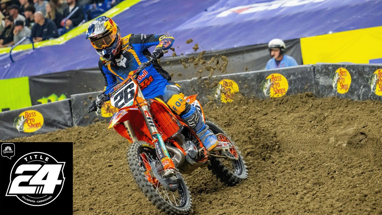 Reacting to Jorge Prado's racing against Hunter Lawrence | Title 24 | Motorsports on NBC