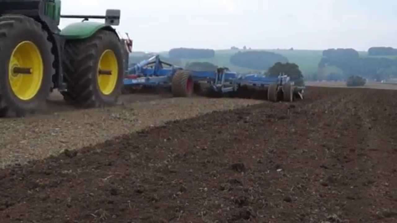 Bodenbearbeitung John Deere 9510R + Lemken Smaragd Gigant 10/1000