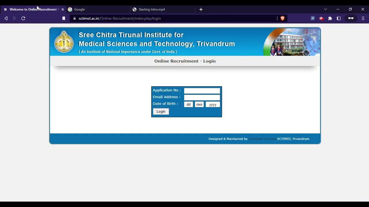 SCTIMST Nursing Officer Admit Card 2023 (Released) - Download SCTIMST Nursing Officer Admit Card