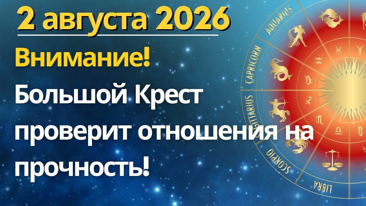 2 августа: Большой Крест проверит отношения на прочность!