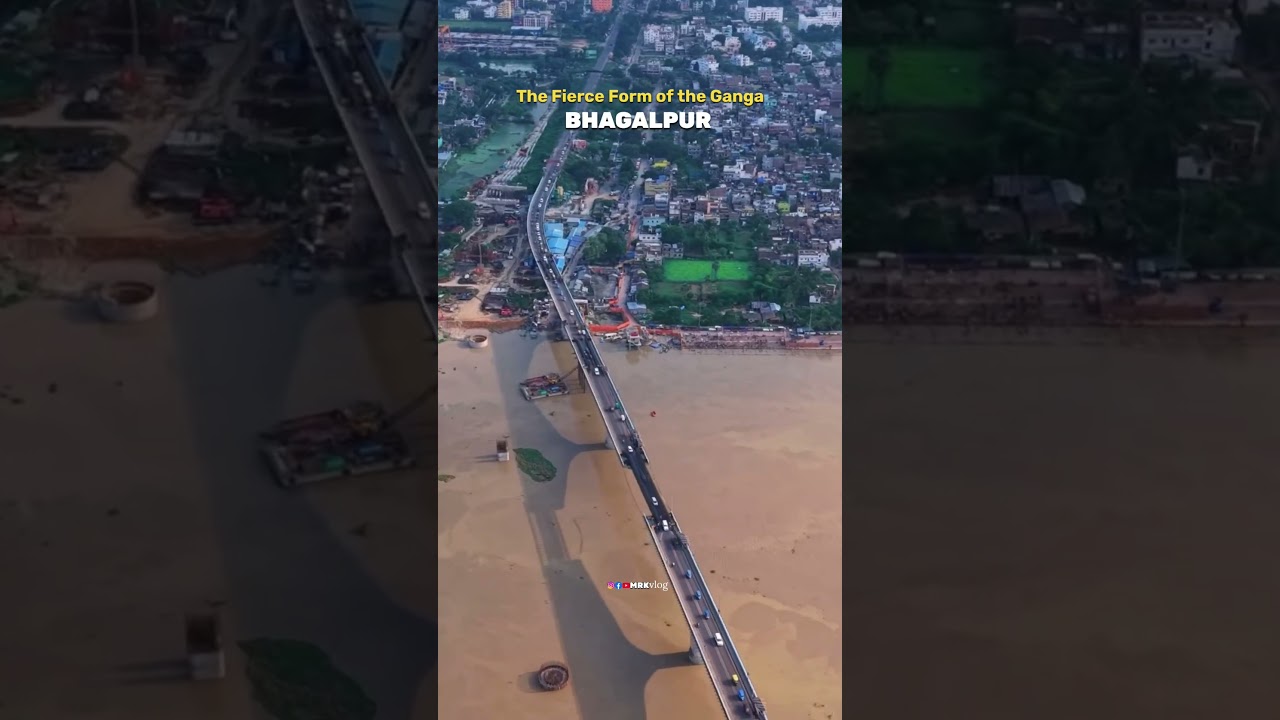 The Fierce Form of the Ganga #bhagalpur #flood #shorts