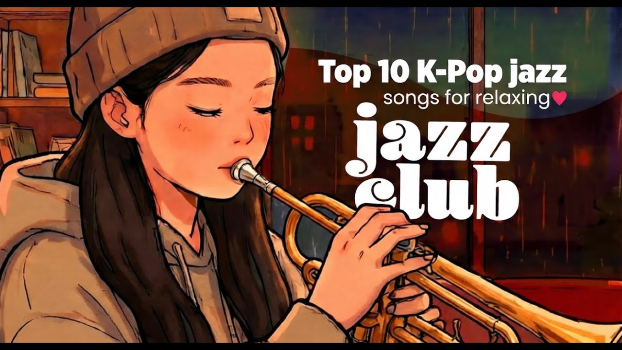 Top 10 K-Pop Jazz ☕ Relaxing Study Music, APT, Seven, Who, Golden and more (40 Min Mix)