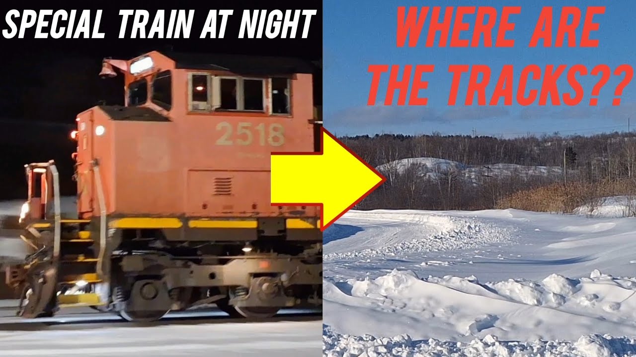 Special Train I Saw Just Before Sudbury Got SLAMMED By The Worst Snowstorm Ever!